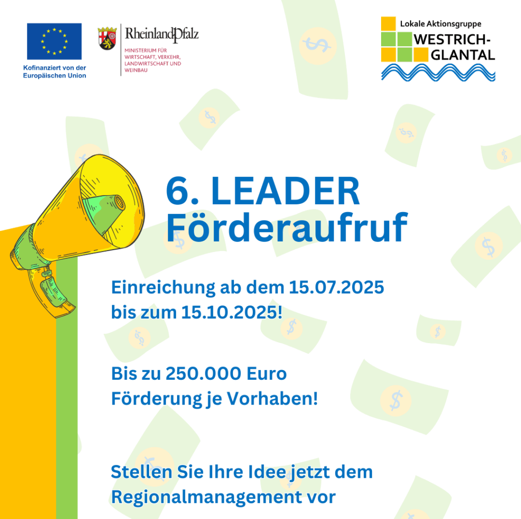 6. LEADER-Förderaufruf: Jetzt bewerben!