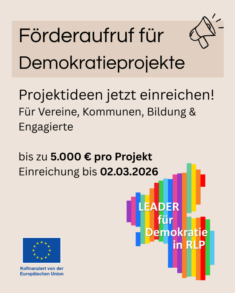 Förderung von Projektideen zur Demokratieförderung!